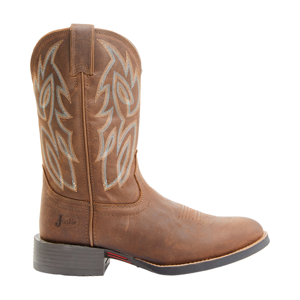 Justin Men's Rendon Pecan Cowhide Leather Western Boots SE7530