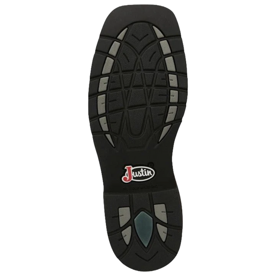 Justin Men's Pulley Aged Brown Water Buffalo Leather Work Boots SE681