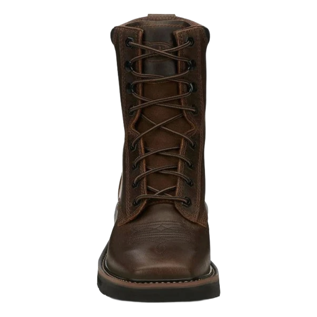 Justin Men's Pulley Aged Brown Water Buffalo Leather Work Boots SE681