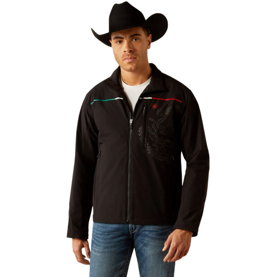 Ariat Men's Pioneer Stretchshell Mexico Black Jacket 10062577