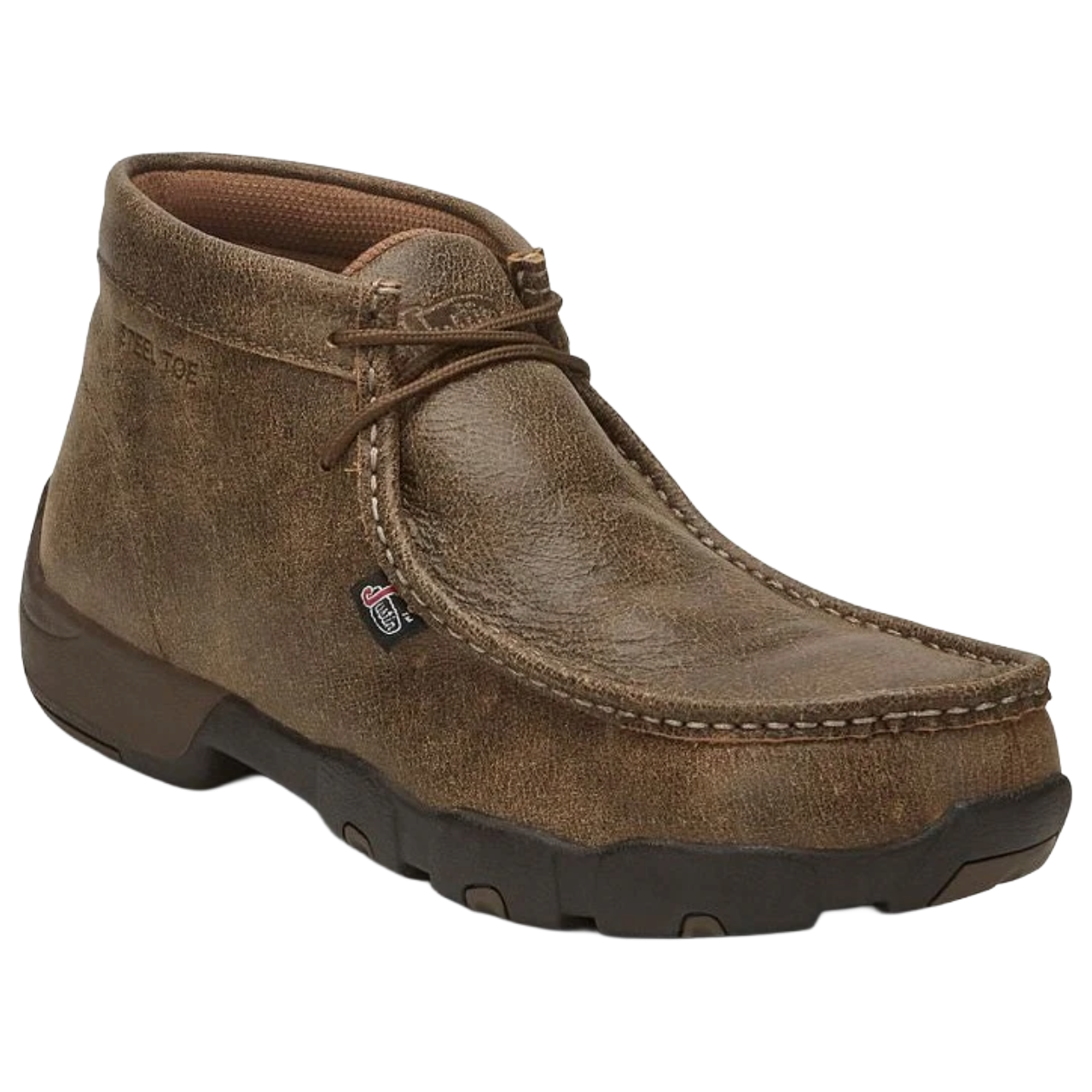 Justin Men's Cappie Steel Toe Brown Casual Work Shoes 237