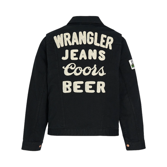 Wrangler Men's X Coors Beer Graphic Washed Black Jacket 112373828