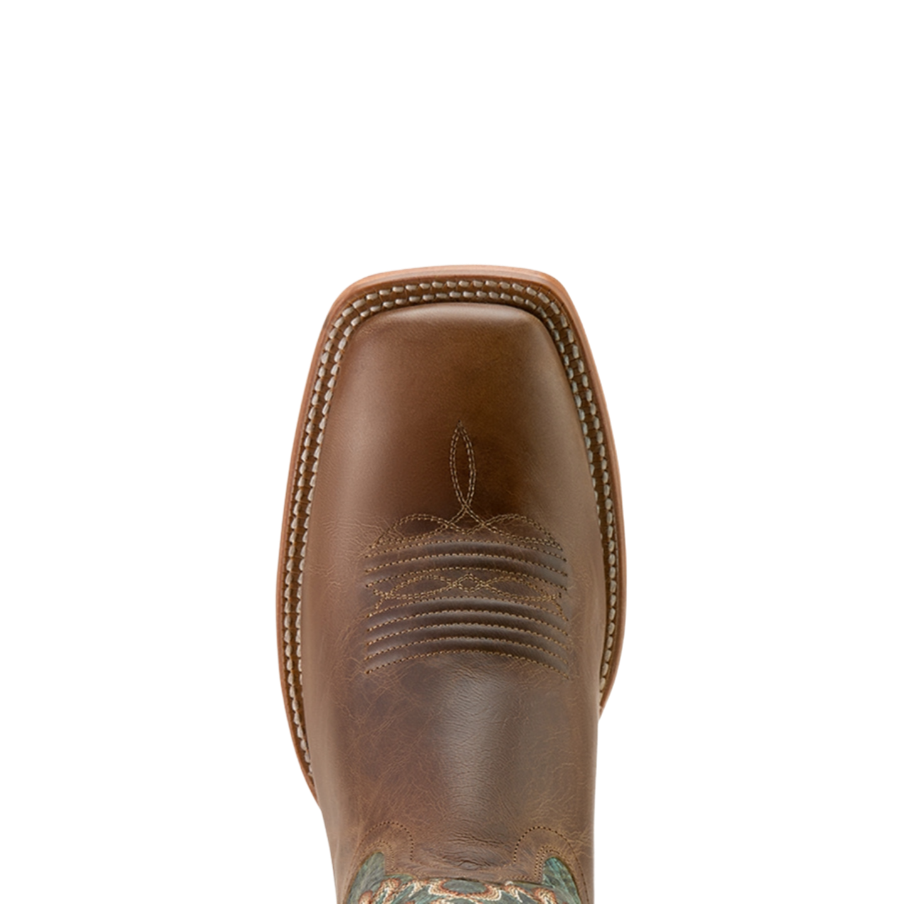 Ariat Men's Wiley Totally Tan & Roaring Turquoise Cowboy Boot 10064000