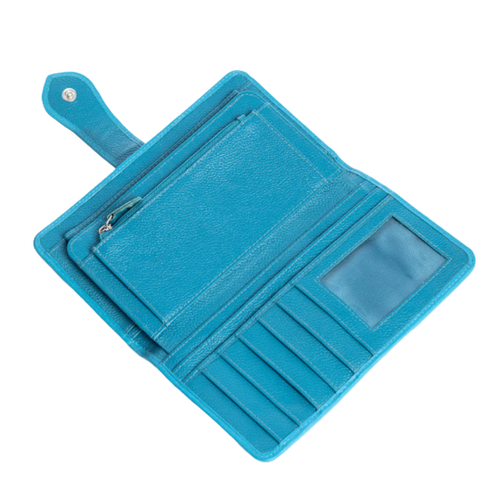 Myra Bag Las Mijitas Turquoise Hairon Western Wallet S-10770