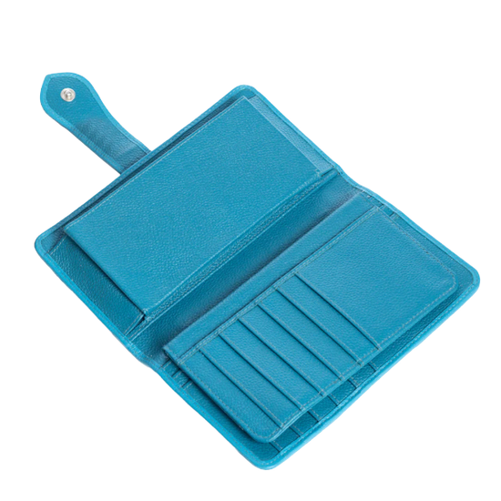 Myra Bag Las Mijitas Turquoise Hairon Western Wallet S-10770