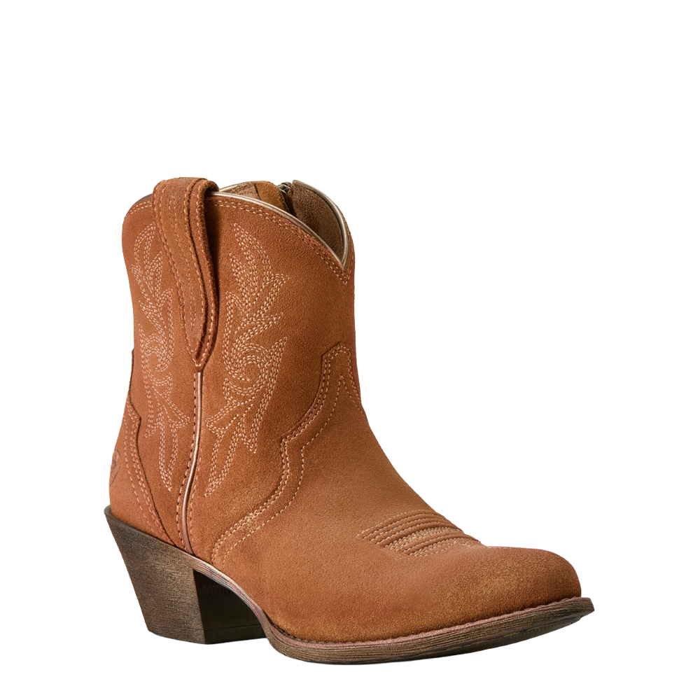 Ariat Ladies Harlan Walnut Suede Western Bootie 10051054
