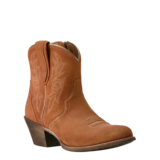Ariat Ladies Harlan Walnut Suede Western Bootie 10051054