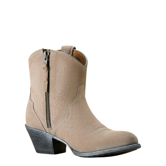 Ariat Ladies Harlan Granite Grey Suede Western Boot 10051055