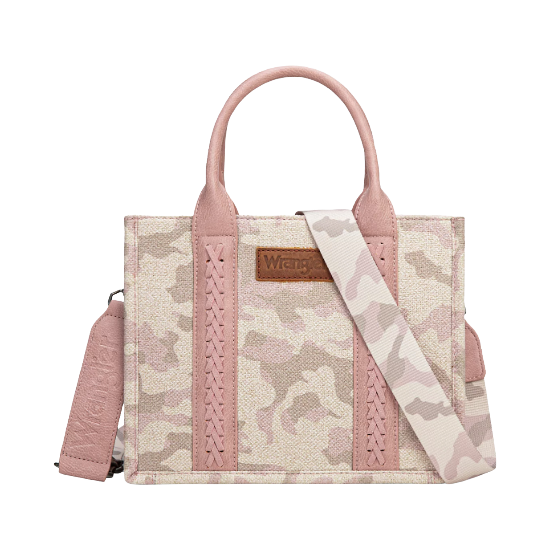 Wrangler Pink Camo Print Crossbody Tote WG286-8120SPK