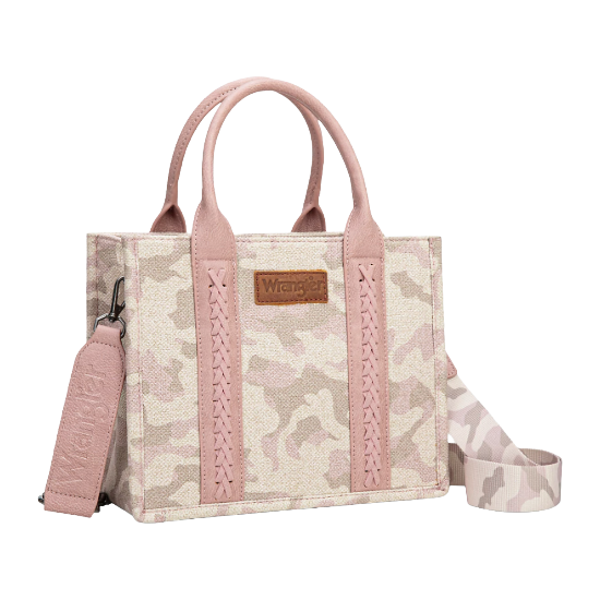 Wrangler Pink Camo Print Crossbody Tote WG286-8120SPK