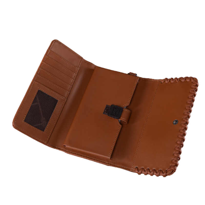 Wrangler Brown Whipstitch Wristlet Wallet WG183-W048BR