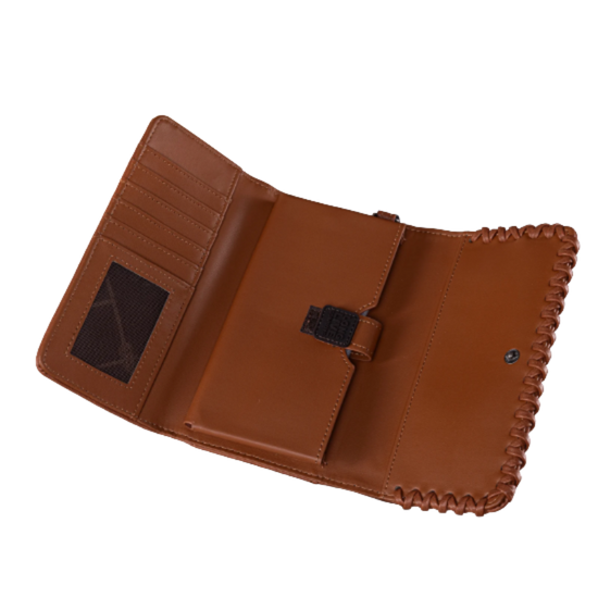 Wrangler Brown Whipstitch Wristlet Wallet WG183-W048BR