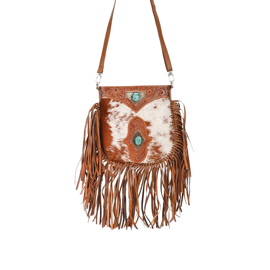 Loyal West Ladies Mojave Brown Hair-on Western Crossbody bag LW-SS25-007-CB