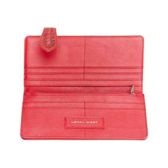 Loyal West Ladies Sedona Sunset Handtooled Red Wallet LW-SS25-080-LW