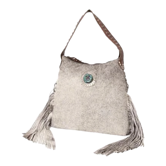 American Darling Genuine Cowhide Fringe Hobo Bag ADBG990A