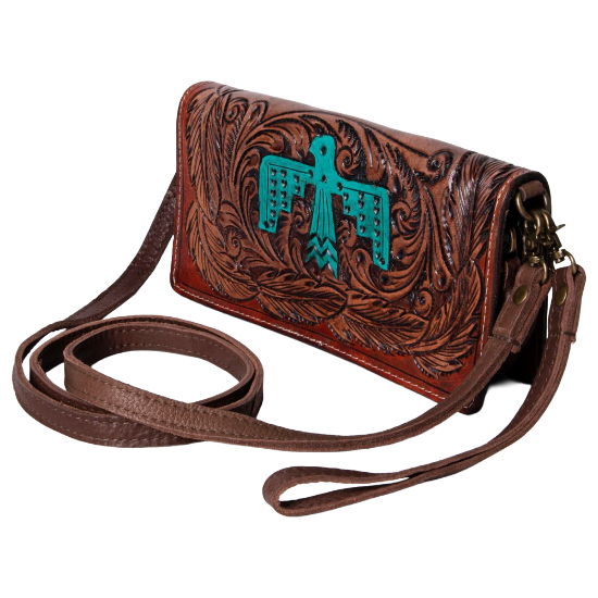 American Darling Ladies Jane Genuine Leather Western Crossbody Bag ADBGM169S