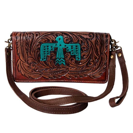 American Darling Ladies Jane Genuine Leather Western Crossbody Bag ADBGM169S