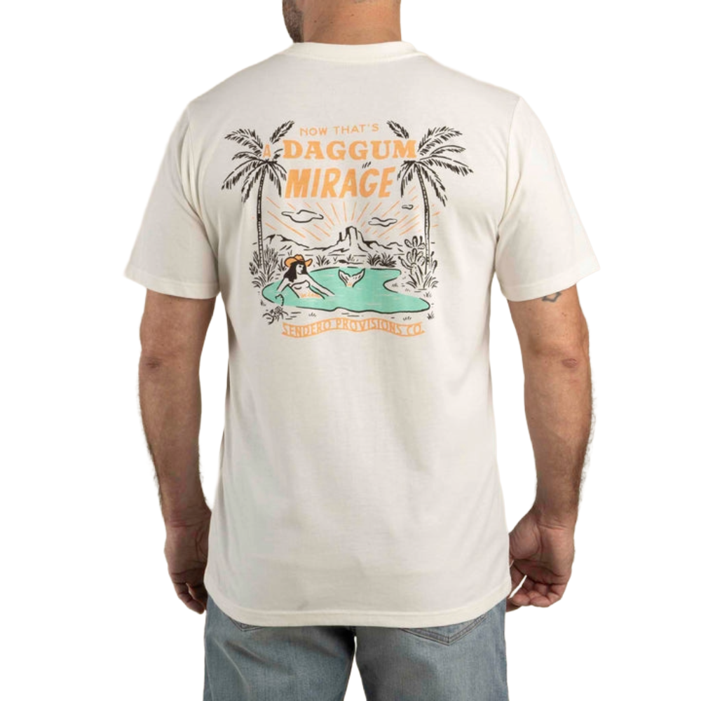 Sendero Provisions Co. Men's Graphic Vintage White T-Shirt SPCS125S27