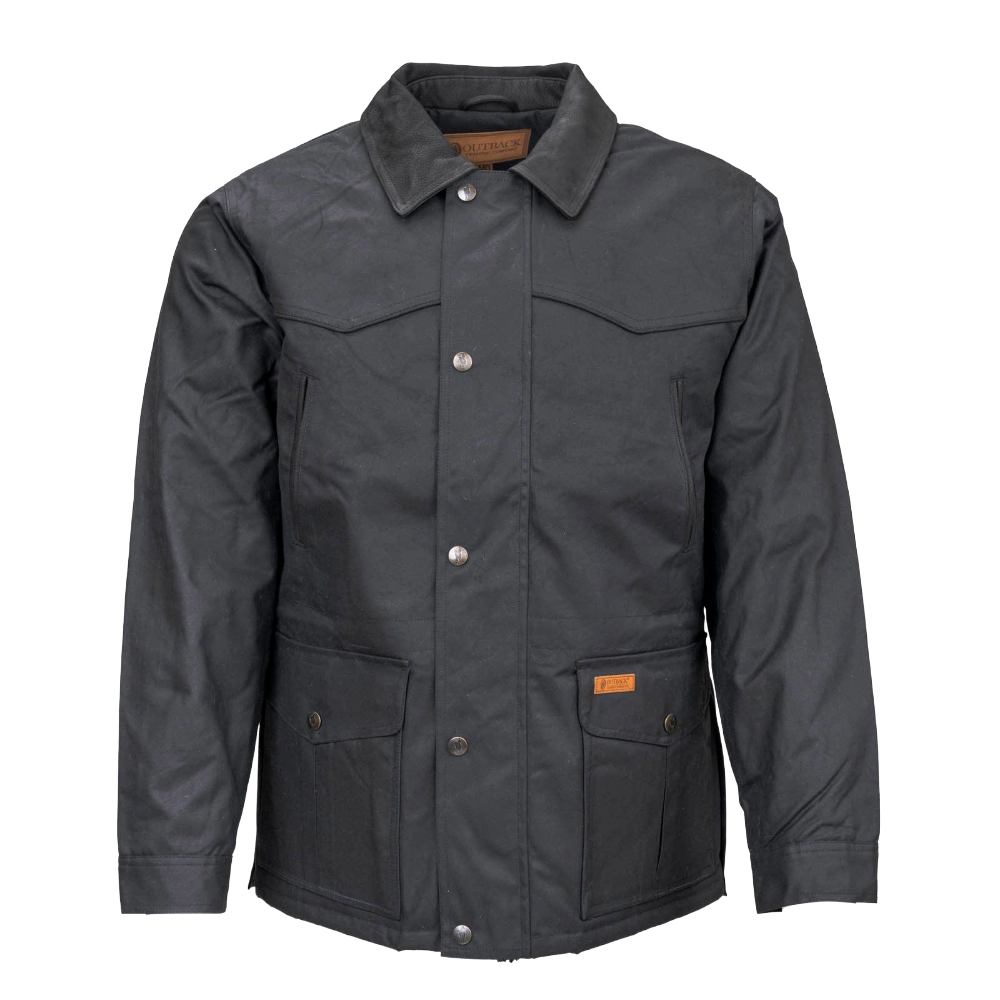 Outback Trading Company Men's Pathfinder Black Jacket 2707-BLK