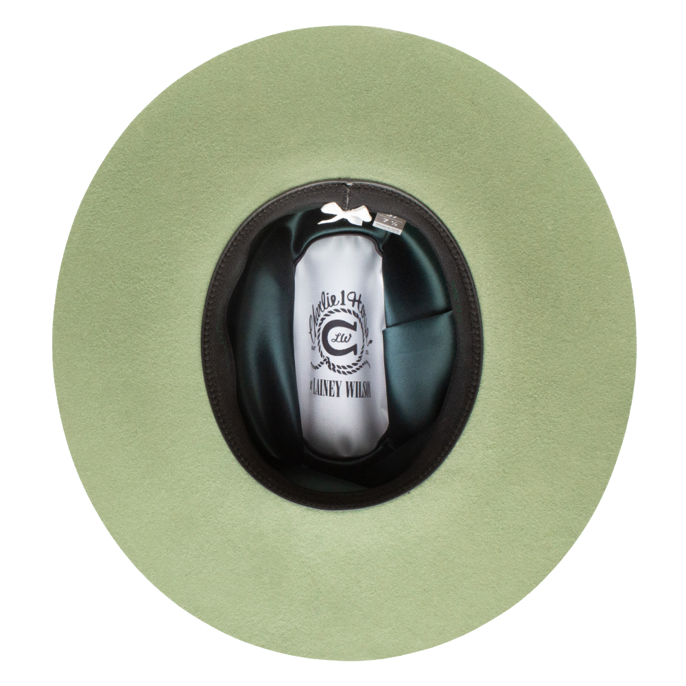 Charlie 1 Horse Ladies Little Lime Eucalyptus Felt Western Hat  CWLTLI-6736EU