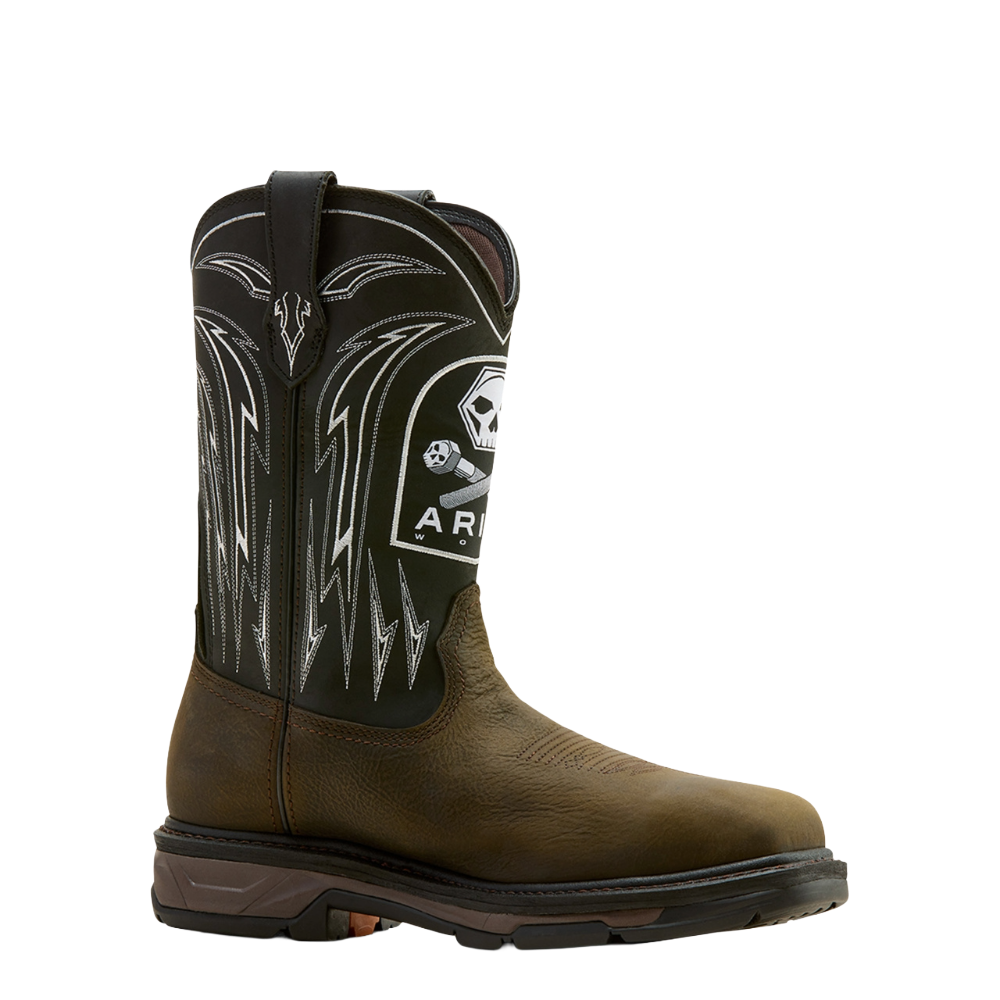 Ariat Men's WorkHog XT Graphic Waterproof Coffee Brown Work Boot 10074207