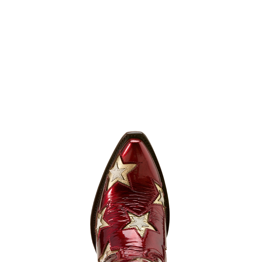 Ariat Ladies Casanova Star Graphic Cherry Red Western Boot 10074352