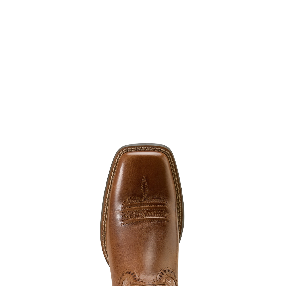 Ariat Ladies Round Up Remuda Aged Tan Embroidered Western Boot 10074322