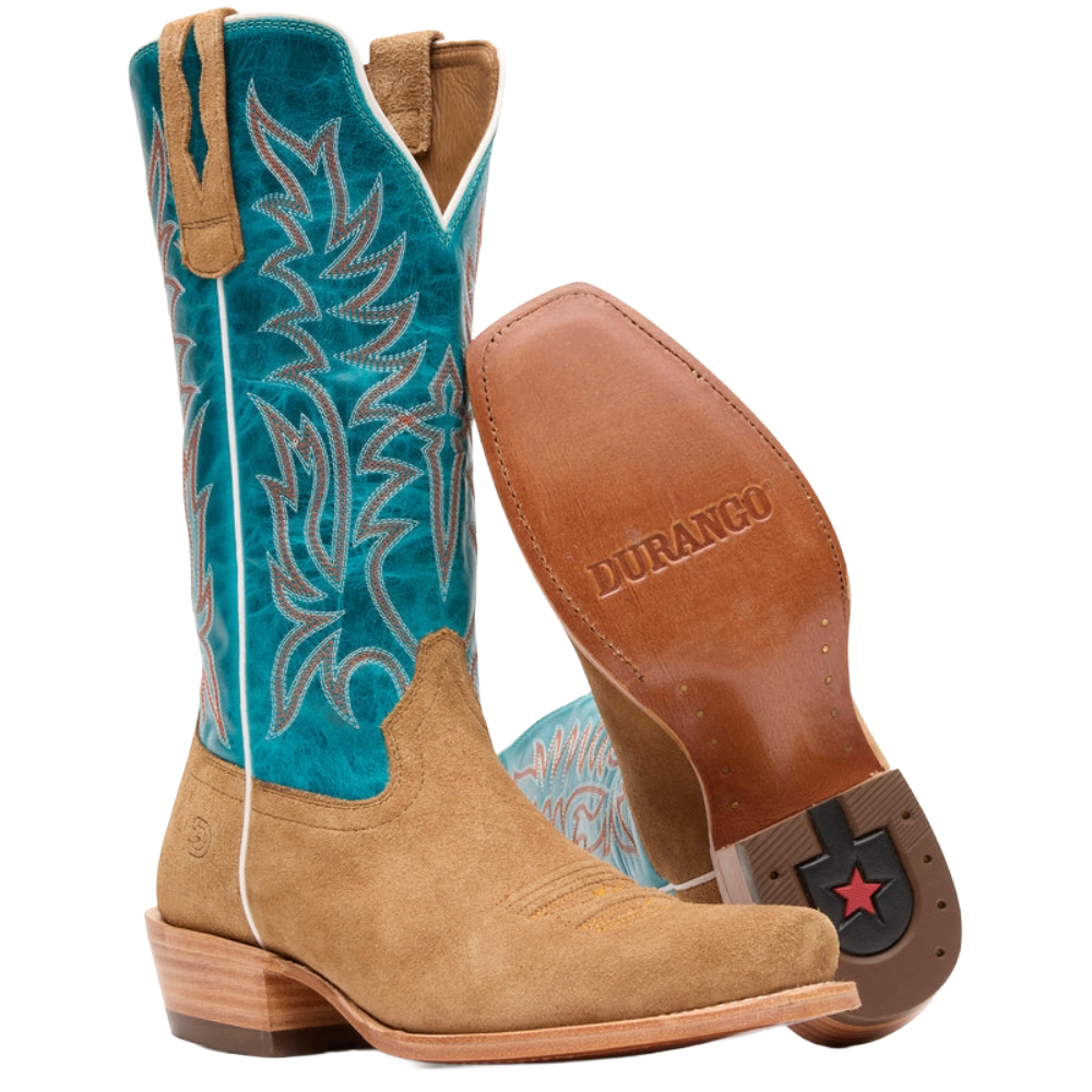 Durango Ladies Arena Pro Elite™ Turquoise & Brown Western Boot DRD0495