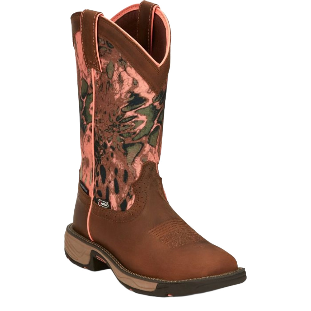 Justin Ladies Trekker RealTree® Camo Waterproof Work Boot SE4356