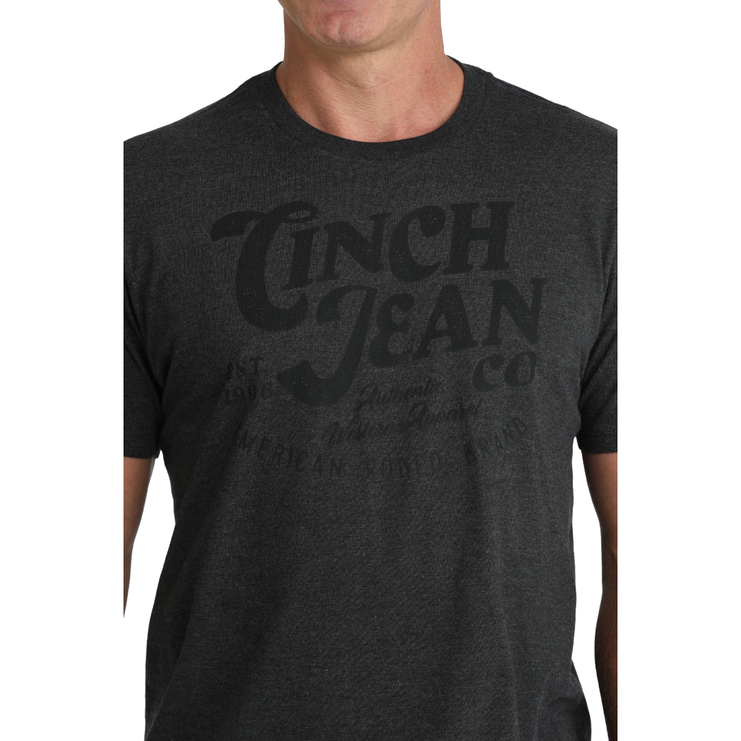 Cinch Men's Charcoal Grey Logo Graphic T-Shirt MTT1690735