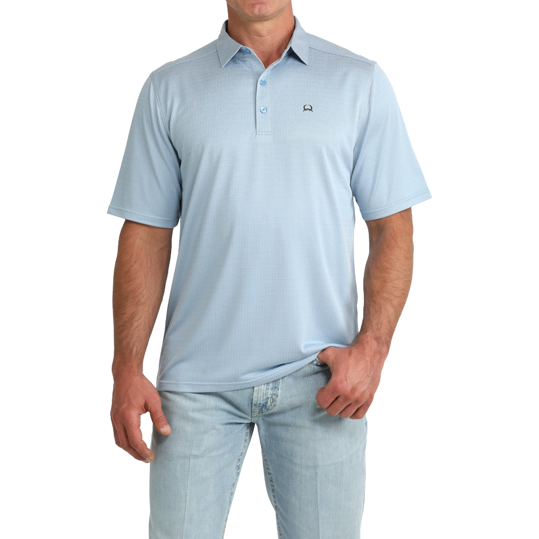 Cinch Men's Arenaflex Blue Polo Shirt MTK1863055