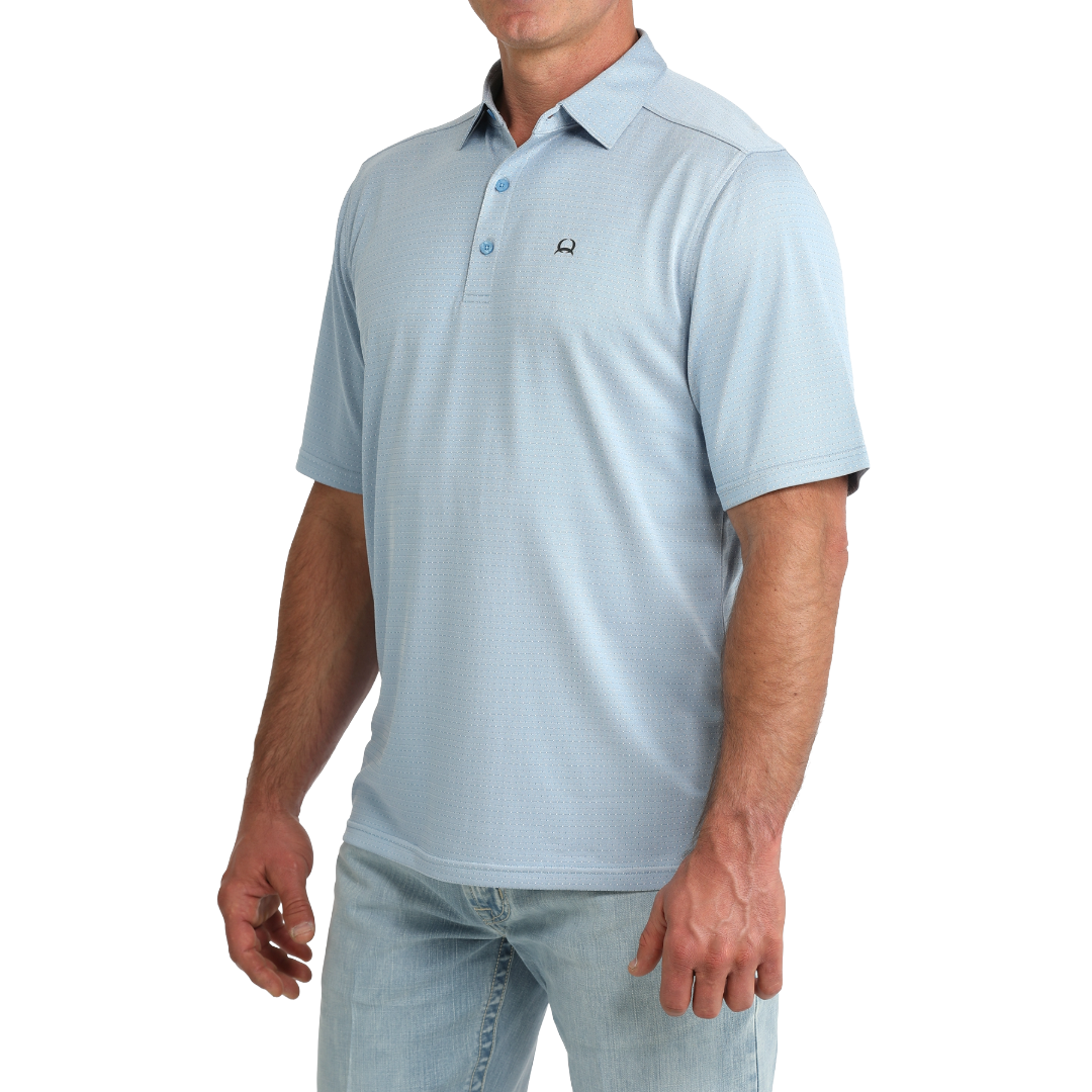 Cinch Men's Arenaflex Blue Polo Shirt MTK1863055