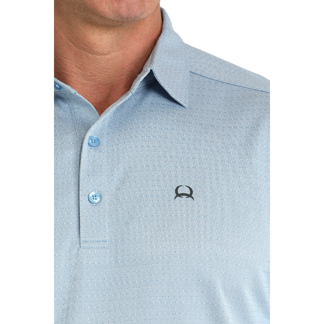 Cinch Men's Arenaflex Blue Polo Shirt MTK1863055