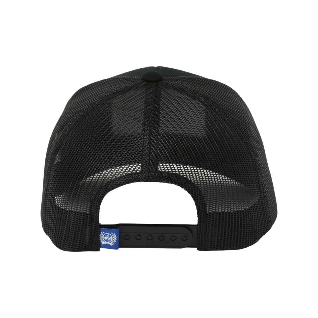 Cinch Men's Solid Black  6 Panel Trucker Cap MCC0660658