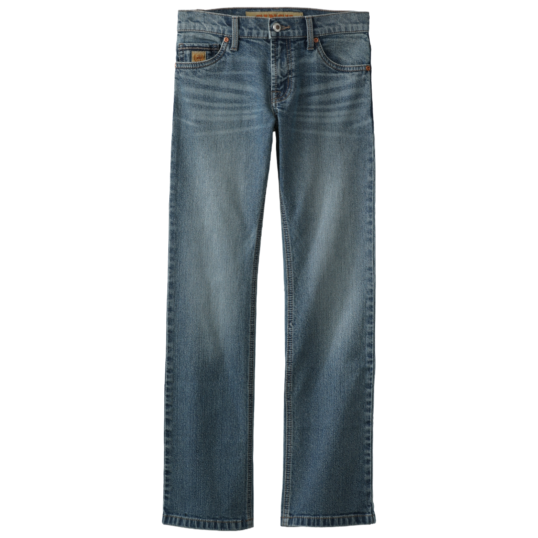 Cinch Boy's Relaxed Medium Stone Wash Blue Jean MB16682009