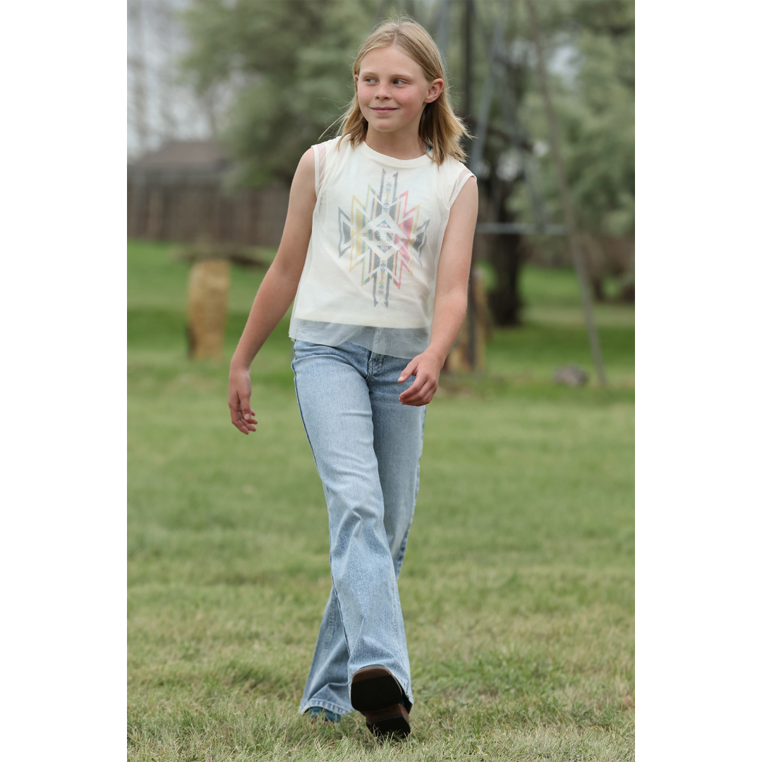 Cinch Girl's Indigo Blue Wide Leg Jean CB23271001