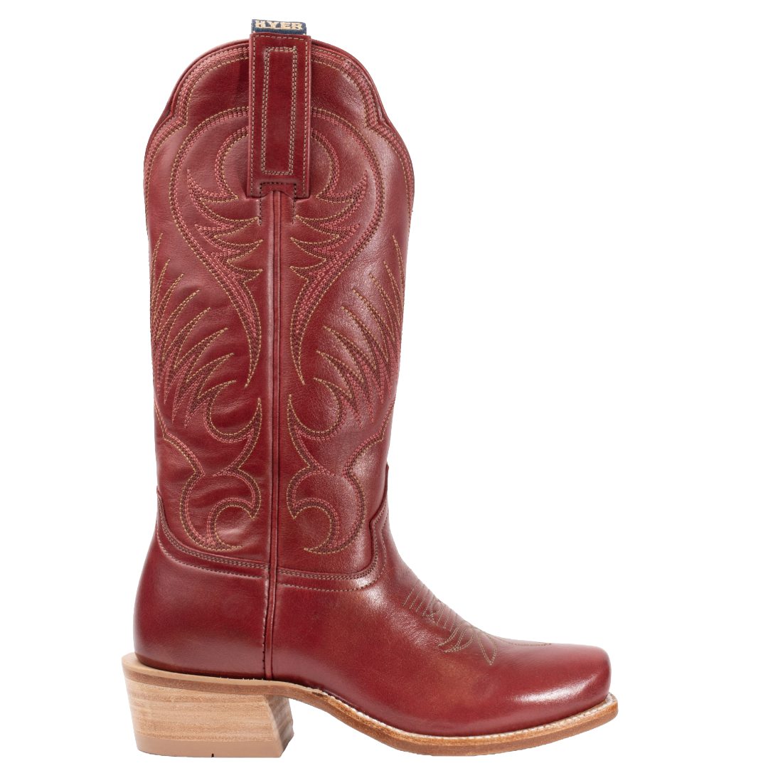 HYER Ladies Leawood Red Cowhide Leather Western Boot HW42017