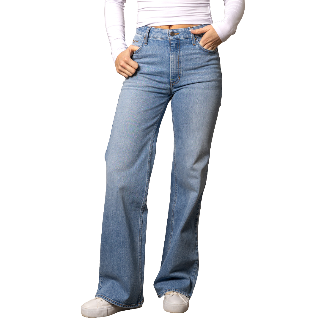 Kimes Ranch Ladies Zoey Light Wash Wide Leg Denim Jean WJE0000027-BL035