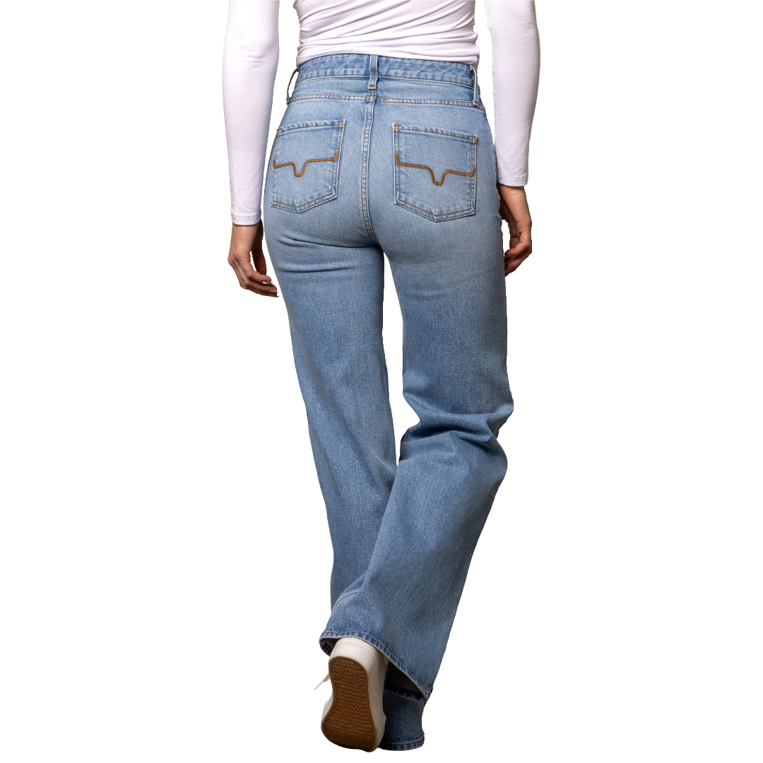 Kimes Ranch Ladies Zoey Light Wash Wide Leg Denim Jean WJE0000027-BL035