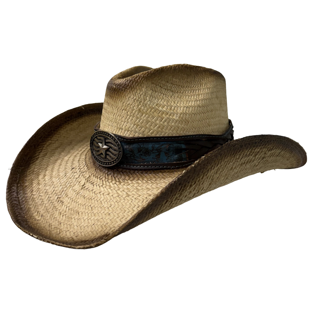 Austin Handmade Hats Natural Thick Band Straw Hat 05-1217-1