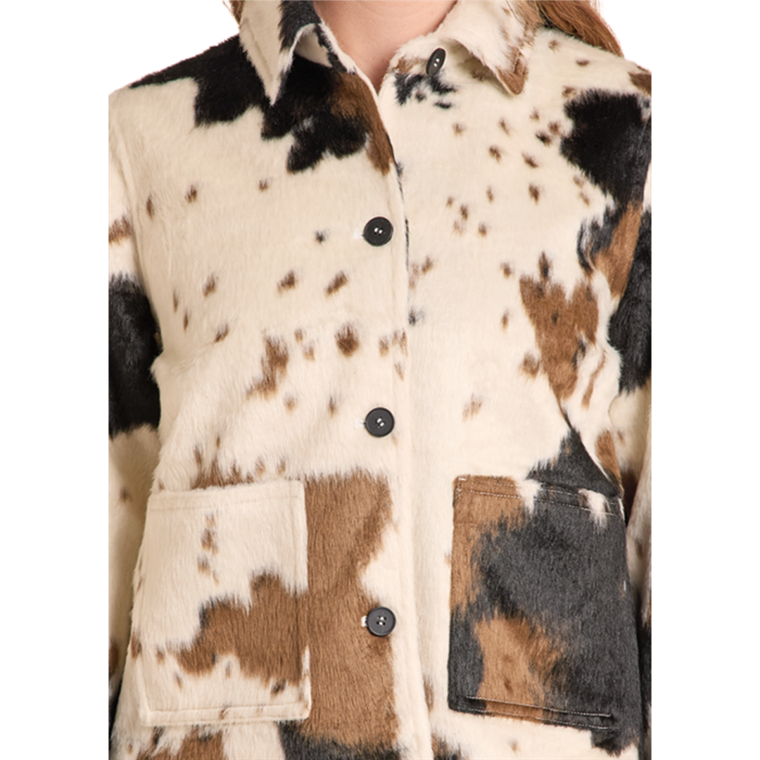 Rock & Roll Denim Ladies Natural Cowhide Jacket BW92C09390