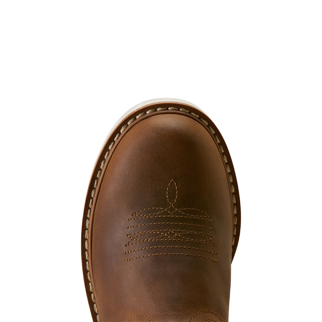 Ariat Youth Activate Distressed Brown Round Toe Western Boot 10080485