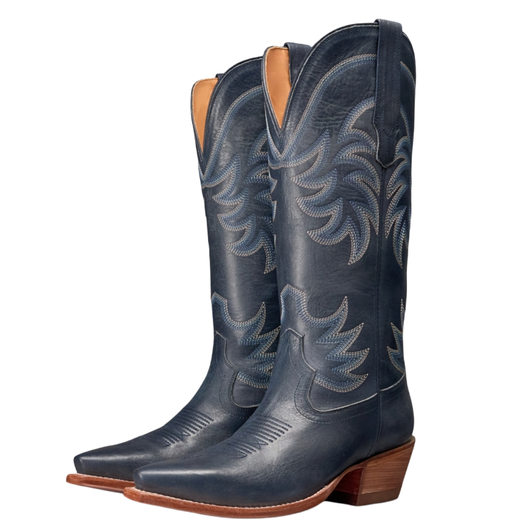 Tecovas Ladies The Annie Atlantic Blue Cowhide Boot 21098ATB