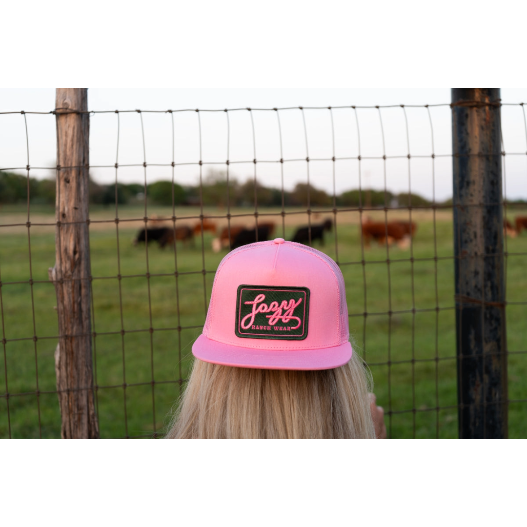 Lazy J Ranch Pink Breakaway 5 Panel Trucker Cap PINK4-BA-PNK