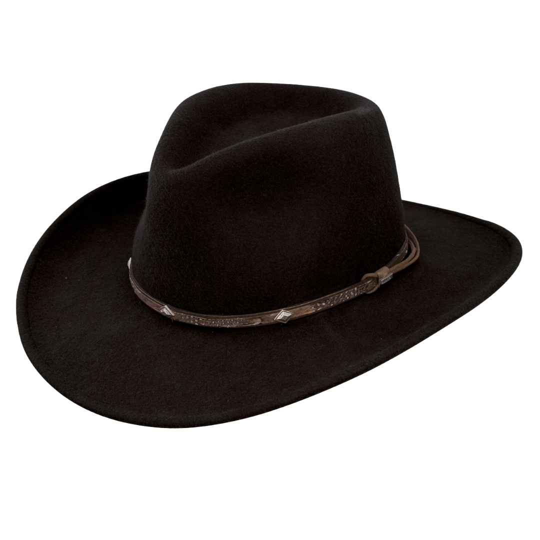 Stetson Mountain Sky Crushable Black Outdoor Hat SWMTSK-813207