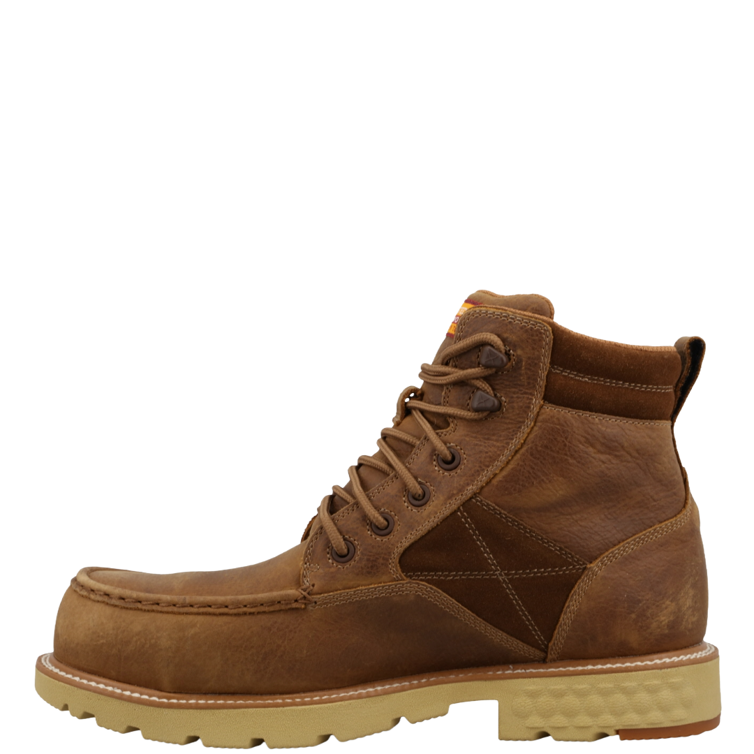 Twisted X Men's Worn Saddle Brown 6" Work Boot MXCNW15