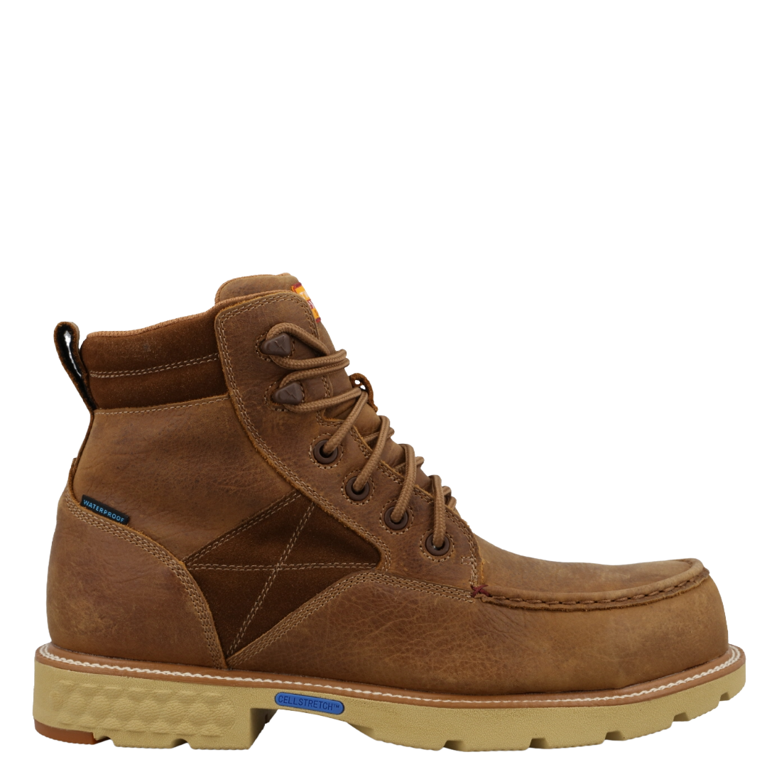 Twisted X Men's Worn Saddle Brown 6" Work Boot MXCNW15