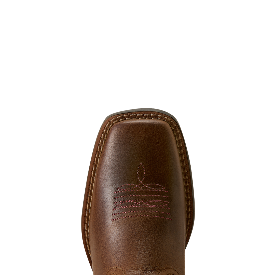 Ariat Youth Sundown Georgia Clay Wide Square Toe Western Boot 10080276