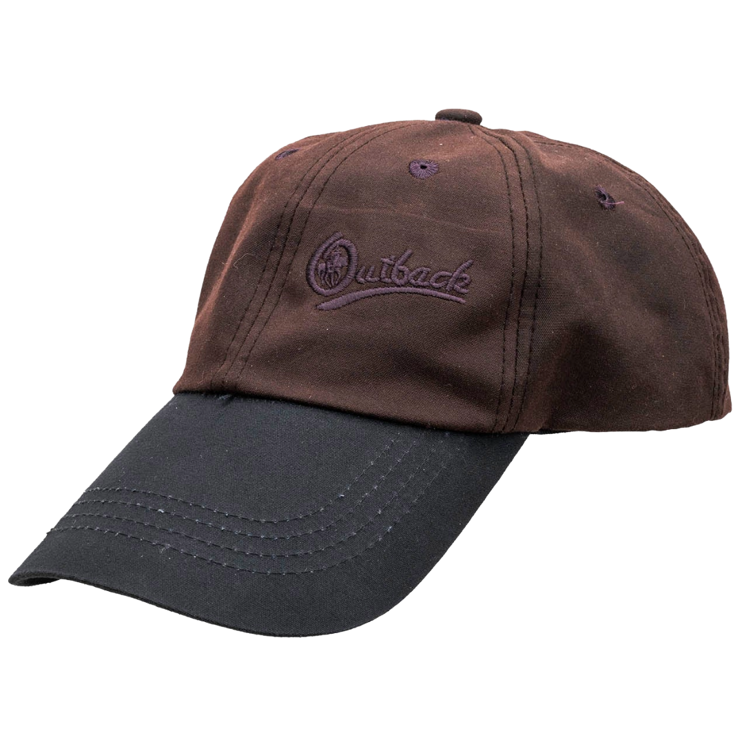 Outback Trading Co. Aussie Slugger Brown Oilskin Cap 1483-BRN