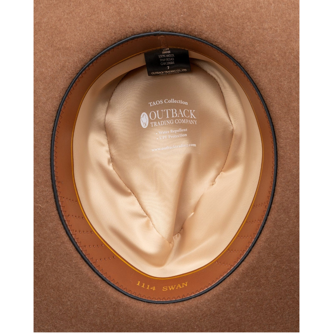 Outback Trading Co. Swan Heather Brown Wool Hat 1114-HTN